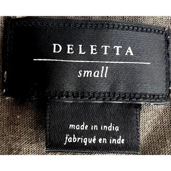 Deletta Women Size Small Embellishments Sleeveless Top blouse tank summer spring - Picture 3 of 7